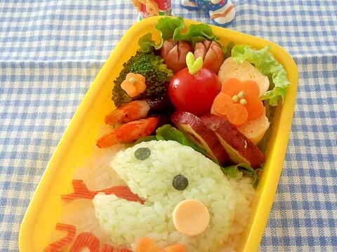簡単キャラ弁☆2013年の干支!へびくんのお弁当♪